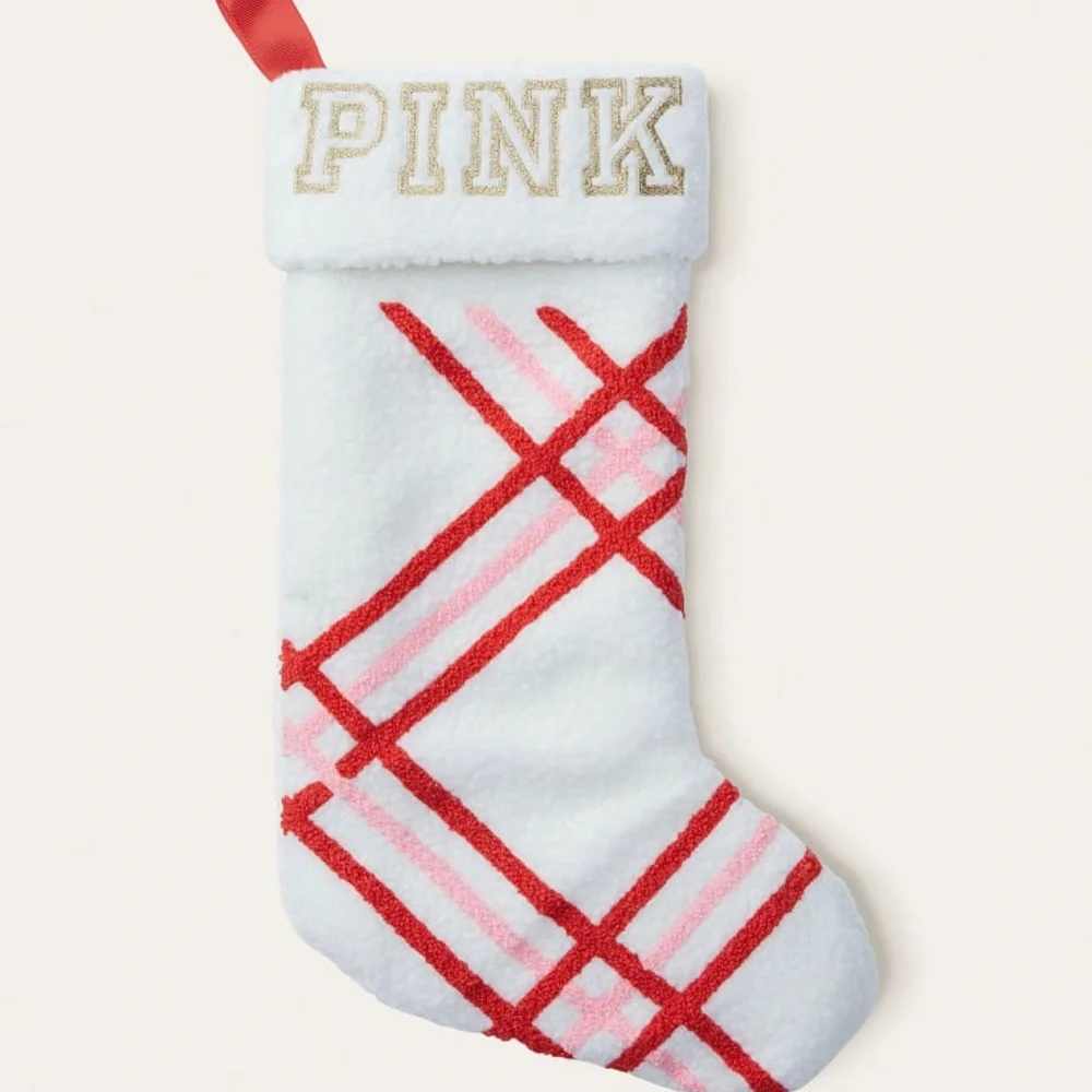 VICTORIAS SECRET PINK COLLECTION CHRISTMAS STOCKING: NEW WITH TAGS